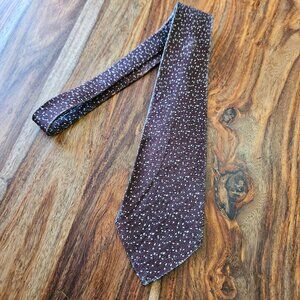 Vintage Pebble Beach 1923 Brown Neck Tie Silk *Aged*